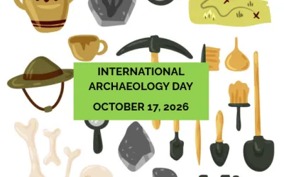 Depiction of archaeology tools