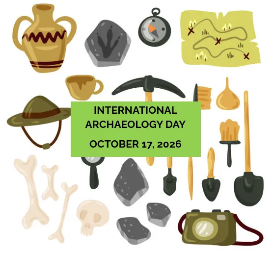 Depiction of archaeology tools